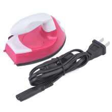 Small Travel Iron Mini Craft Iron For Diy Crease Removal Cool Touch Handle Adjustable Temperature Control Dustproof Mirror Surface Quick Preheat