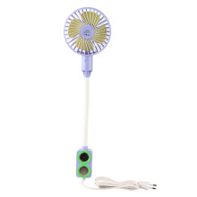 Intelligentes Digitaldisplay, 5 Geschwindigkeitsstufen, tragbarer LED-Ventilator, batteriebetrieben, extrem leiser Betrieb, faltbar, lange