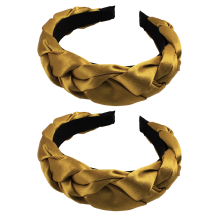 Fasce per capelli intrecciate chic, accessorio alla moda, interno antiscivolo, design unico con treccia a torsione, eleganti cerchietti in velluto