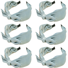 Bekvämt och trendigt tillbehör, elegant knutet pannband för kvinnor (6-pack)