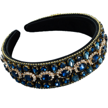 Glitter and Shine Strass-hårband, Bröllopsaccessoar med bekvämt sammetsfoder, Handgjord skönhet för baler och speciella evenemang, Elast