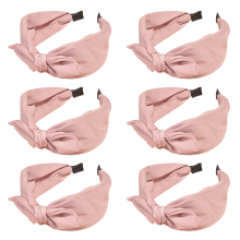 Kényelmes viselet, divatos kiegészítő, elegáns stílusú, csomózott fejpánt nőknek (6 db-os csomag)