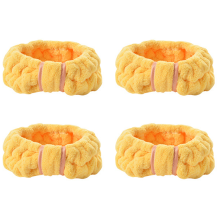 Huidverzorgingshoofdband voor vrouwen met een schattig strikdesign, lieve en verfijnde make-uphoofdband van microvezelfleece.