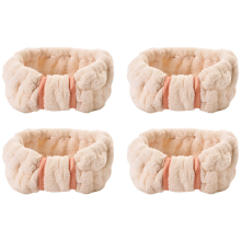 Praktiska vattenabsorberande handledsband, sött gult pannband med trendig flugadesign, elastiskt mikrofiber-sminkpannband för smink, spa,