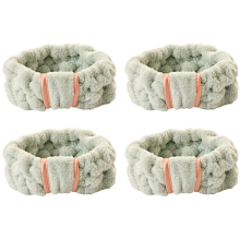 Praktiska vattenabsorberande handledsband, sött gult pannband med trendig flugadesign, elastiskt mikrofiber-sminkpannband för smink, spa,