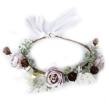 Elegante zwangerschapsfotorekwisieten, realistische kunstbloemen, stijlvol ontwerp, verstelbare maat met lint, geschikt voor kinderen en vrouwen van