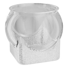 Round Fish Bowl Clear Terrarium Vase Large Floral Container Decor For Home Office