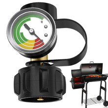 Propane Tank Pressure Gauge Heavy Duty Brass Fitting Real Time Gas Level Display Outdoor Use Smart Detector