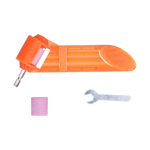 Durable ABS Drill Bit Sharpener with Brown Corundum Grinding Wheel