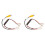 2Pcs 4 Pin Car Reverse Camera Retention Wiring Harness Cable Plug Adapter Connector Fit for 1