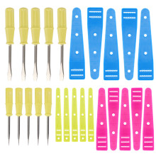 Hand Machine Sewing Tool Kit, Drawstring Threader Set with Steel Plastic Composite Design, Needle Threaders Kit for Quilting DIY Art, Sewing Crafting