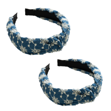 Broderade pannband, halkfria modehåraccessoarer med mjukt tyg och glittrande paljetter, snygga och bekväma för kvinnor och flickor