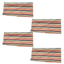 Eco-Friendly Bohemian Fabric Rug, Regenerated Cotton Handcrafted Multi-Purpose Non-Slip Elastic For Living Room And Kitchen