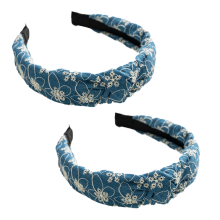Extra brede antislip haarbanden in boho-stijl, blijf modieus met haaraccessoires met bloemenprint.