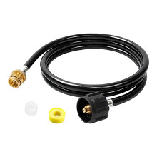 Propane Hose Adapter, 6 Ft Propane Gas Line, Tank To Grill Connector, Portable Grill Hose For Lawn Patio Heaters