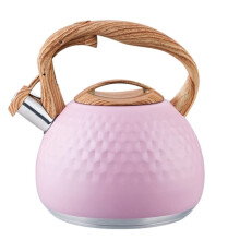 Stove Kettle 3L Stainless Steel Whistling Stovetop Tea Kettle Teakettle Pink