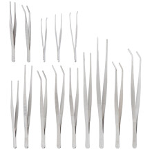 Easy to Control Tweezers High Temperature Resistance Ultra Fine Nib Non Serrated Stainless Steel Tools for Clamping and Handling Delicate Items