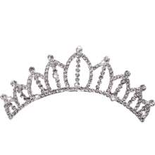 Accesorio para fiestas de boda para niñas, peineta de cristal con diseño exquisito para celebraciones de cumpleaños.