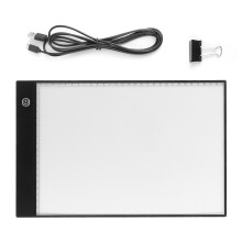 Tegnelyspute USB-drevet LED-tracingmatte Ultratynn lettvekt for digital skissering animasjon tatoveringsoverføringer sjablong A4 med jevn