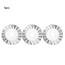 Wave Rotary Blades For Crafts, Professional Grade Rotary Cutter Blades High Speed Steel Blade For Sewing Quilting Scrapbooking With Wear Resistance