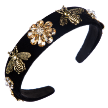 Diadema barroca de cristal, tiara de perlas y piedras preciosas, exquisito bordado que adorna tus ocasiones elegantes, diademas versátiles de moda