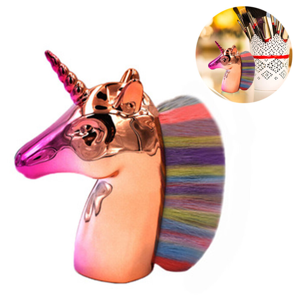 Multi-purpose Unicorn Makeup Brush, Foundation Makeup, Ergonomic Design With Soft Bristle, Travel-friendly And Easy To Store For Halloween Parties