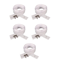 5 Pcs Nylon Zippers Quilt Zippers Sewing-1M Double headed nylon