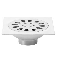 Capac de scurgere pentru podea pentru dușul din baie, design de scurgere rapidă din oțel inoxidabil cu sistem de sifonare inodoră și capac