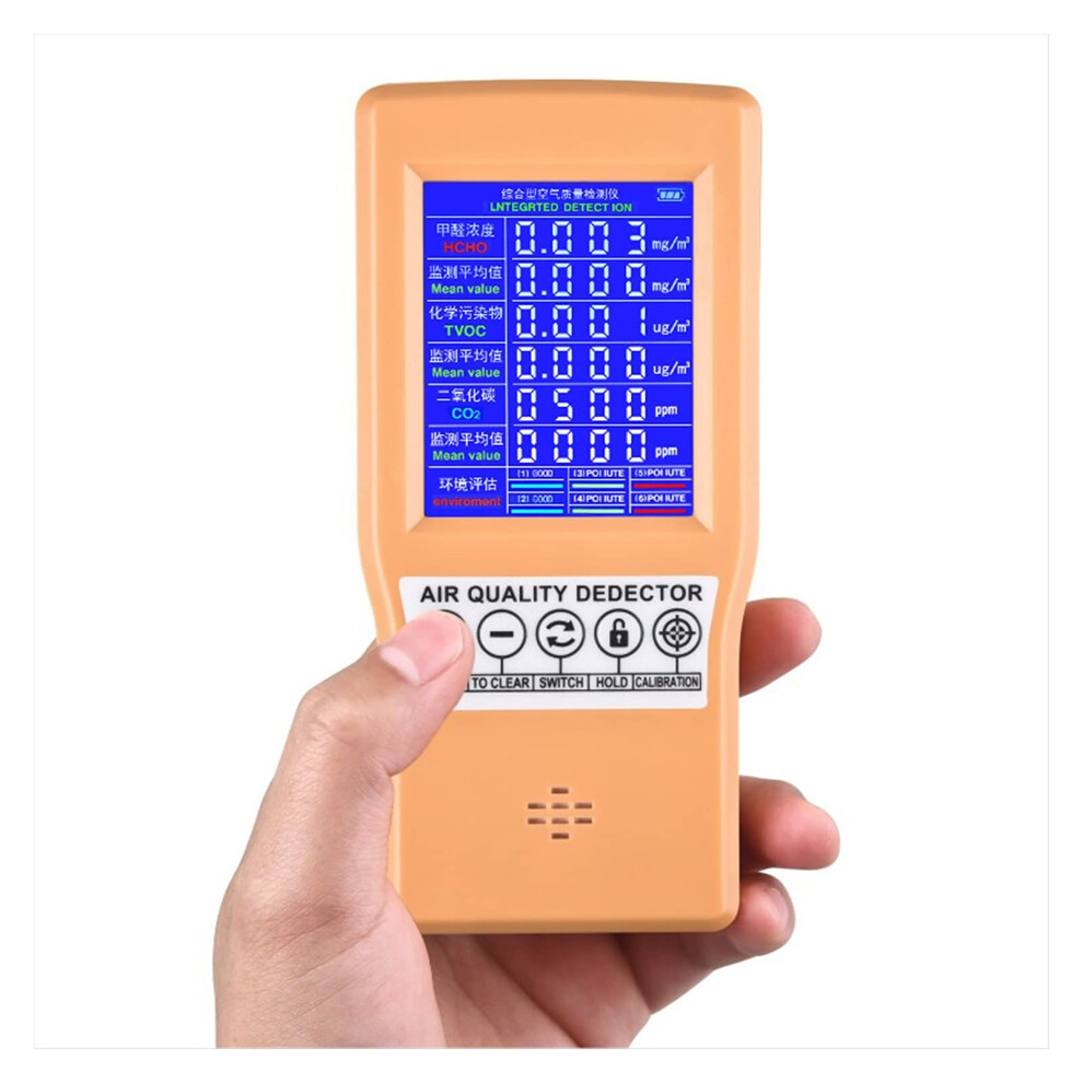 Carbon Dioxide Detector Formaldehyde Detector Chemical Pollutant Detector Harmful Gas Detector Gas Tester Analyzer 9347817774511
