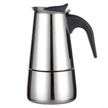 Moka Pot Stainless Steel Coffee Maker 200ml Italian Style Espresso with HeatResistant Handle