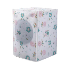 Washing Machine Cover 2Pack Drum WasherDryer Waterproof PEVA 63x62x85cm Transparent B