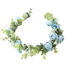 Söt elegant blommig krona, perfekt för alla klänningar och tillfällen. Mångsidig lila blommig huvudbonad, blommigt pannband med grönska för