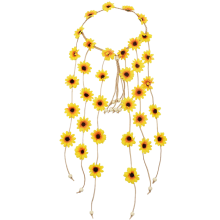 Boheemse zonnebloem haaraccessoires, zomerse zonnebloem hippie hoofdband, perfect voor diverse gelegenheden