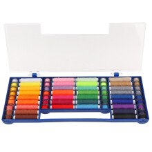 Nähgarn-Set in leuchtenden Farben, hochwertiges Polyestergarn, stark und langlebig, verschiedene Farben, zum Hand- und Maschinennähen mit Nadel und