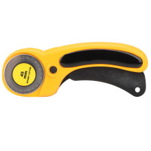 Cortador rotativo de costura de 45 mm, cabo ergonômico com lâmina de aço de alta qualidade, ferramenta de corte multicamadas para tecido, papel e