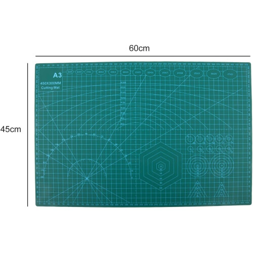 DoubleSided Cutting Mat A2 A3 A4 A5 Size Waterproof Green For Sewing And Carving Tools 2