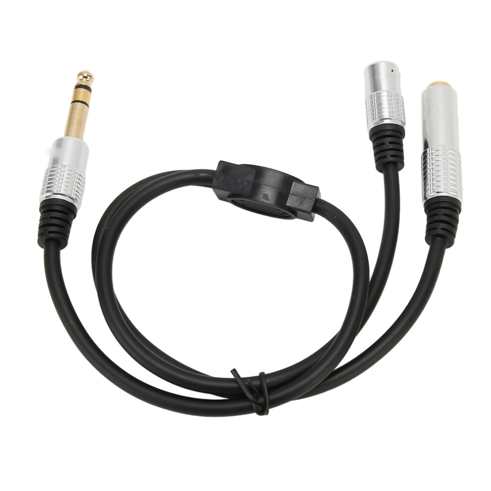 Stereo Audio Splitter Cable 6.35Mm Trs Male To 6.35Mm And 3.5Mm Female 7891377271192