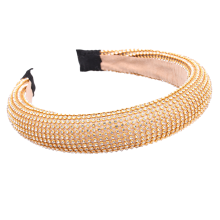 Fodera in velluto confortevole, eleganti decorazioni con perline, cerchietto alla moda con strass, fascia elastica regolabile, materiali di qualità
