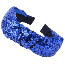 Iriserende pailletten haarbanden, disco glitter haarband met kralen voor vrouwen en meisjes, modieus haaraccessoire met knoopdesign