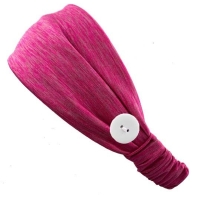 Bandă de susținere sport antiderapantă din material elastic, material respirabil care absoarbe umezeala, bentițe reglabile cu nasturi pentru