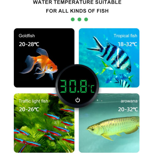 Aquariums Digital Thermometers Fishtanks Temperature Tool  Precise For Easy Use Tank Monitors Model Compatible 2