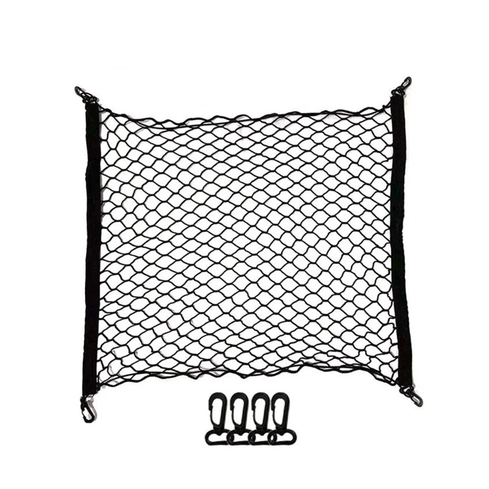 Car Trunk Cargo Net Elastic Nylon Elasticity Mesh Luggage Organizer 70X70cm 9382693516688