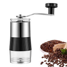 Coffee Mill Grinders 18cm Hand Burr Grinder Stainless Steel Core Portable Compact Camping Travel Kitchen Gift