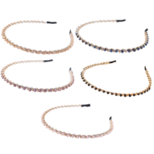 Glittrande kristallpärlor med utsökt design, glamoröst accessoarhårband med strass för bröllopsfest och bal med delikat design och stark