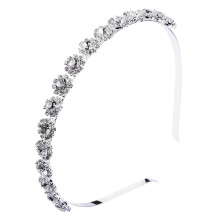 Glänsande kristallhårband för kvinnor, brudpannband med strass och klara kristaller, modern enkel stil för alla speciella tillfällen, elegant