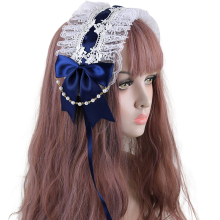 Bedårande volangpanna i spets, ett sött accessoar i japansk stil för att förhöja din look vid speciella tillfällen, (1 st)