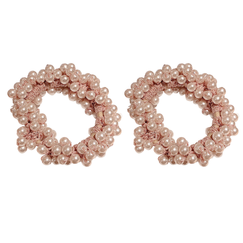 Accessori per capelli con perle: cerchietto alla moda, perle artificiali, elastici per un comfort ottimale.