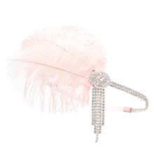 Elegante flapperpannebånd, vintage 1920-talls hodeplagg med strass hårtilbehør, inspirert av glamouren i Great Gatsby, til kvinners spesielle