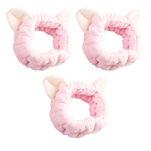 Cute Cat Ears Spa Headband, Stylish Appearance For Women Girls Washing Face Skin Care (Set Of 1, Soft And Thick Fabric)