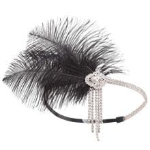 Elegante flapperpannebånd, vintage 1920-talls hodeplagg med strass hårtilbehør, inspirert av glamouren i Great Gatsby, til kvinners spesielle
